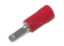 Клемма ножевая MDD 1,25-187(5), КНИ 4.7мм, 0,5-1,5мм2, изолированная, красная